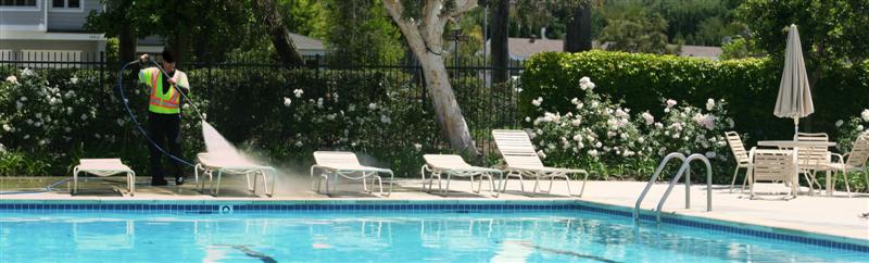 RueVac Orange County makes your HOA community pool area look its best.